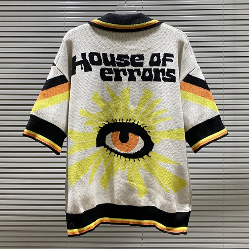 Tendenze della moda Maglione House of Errors Modello casual di alta qualità Jacquard Ricamo Logo Maglioni lavorati a maglia Unisex