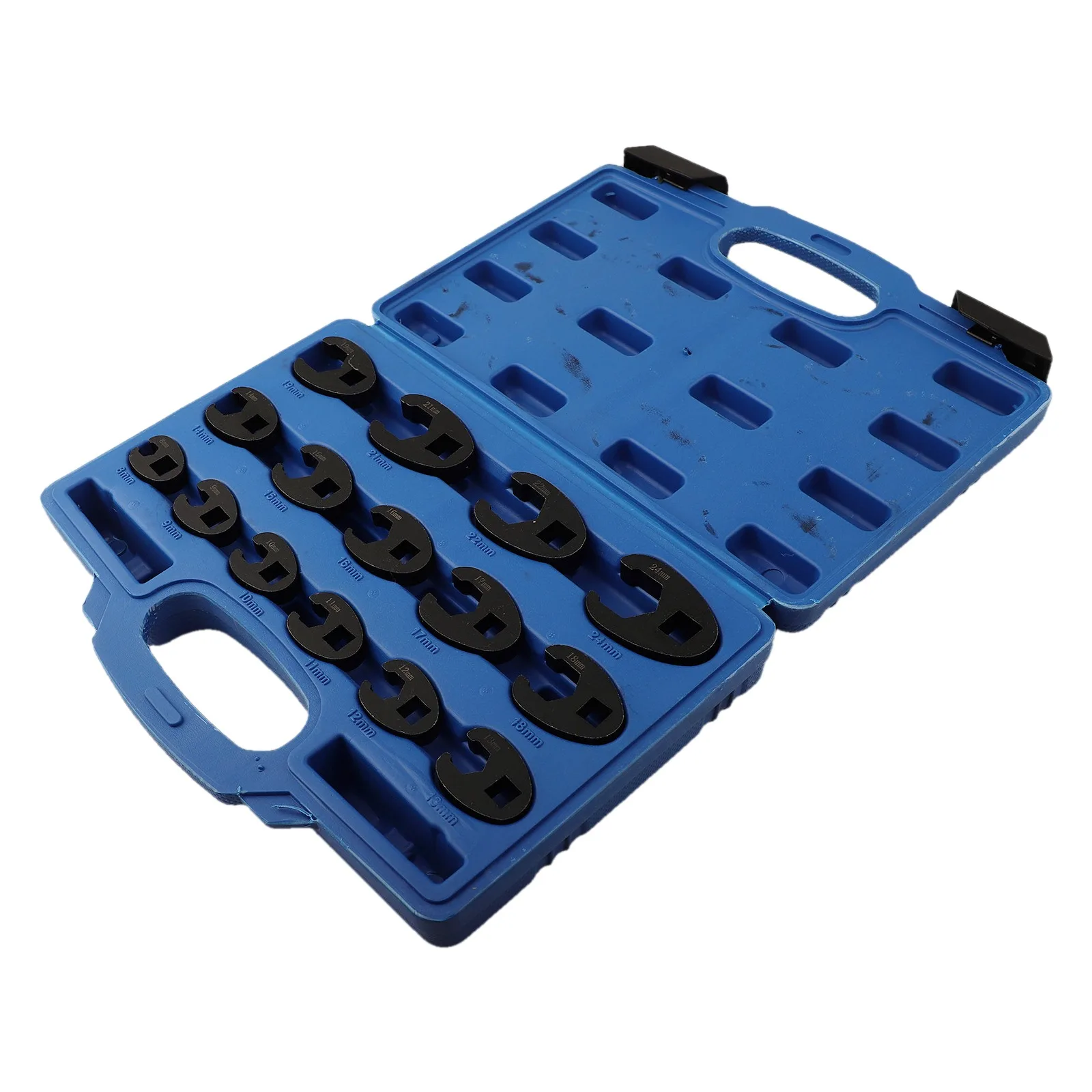 Crowfoot Wrench Set Metric Crow Foot Wrench Drop Forged Heat-treated Steel Industrial-grade 19mm To 24mm For 1 2-inch Drive