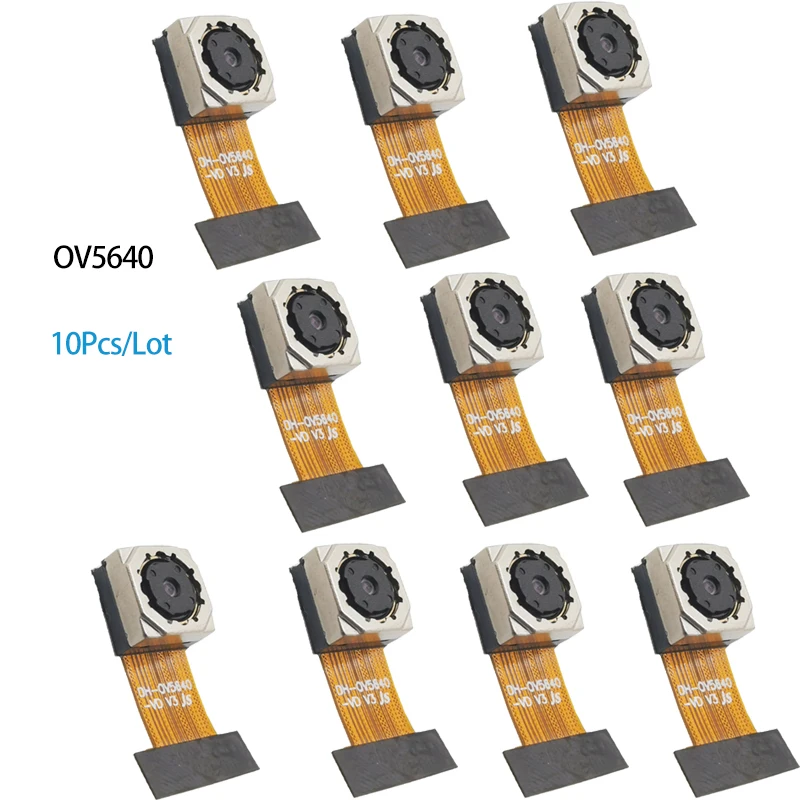 10Pcs  5MP OV5640 High Definition Camera Module Auto Focus 70° for ESP32-CAM Soft Board 24PIN 0.5MM Pitch MIPI/DVP