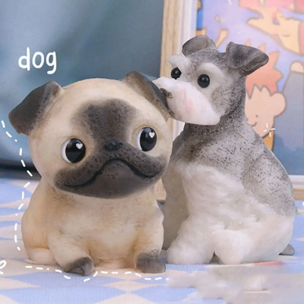 Cute Slow Rebound Schnauzer Doll Squeeze Toy Cartoon Animal Simulation Dog Squeeze Toys Soft Colorful Dog Fidget Toy Adults