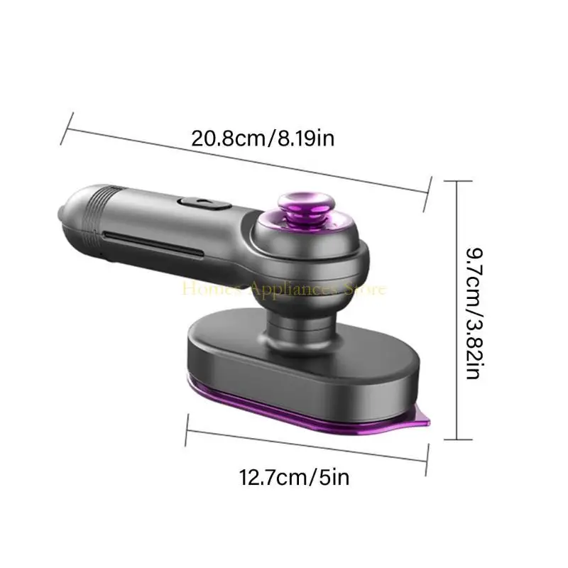 D0AB STEAMER HƯỚNG DẪN cầm tay cầm tay với tấm bàn ủi có thể xoay được và khô