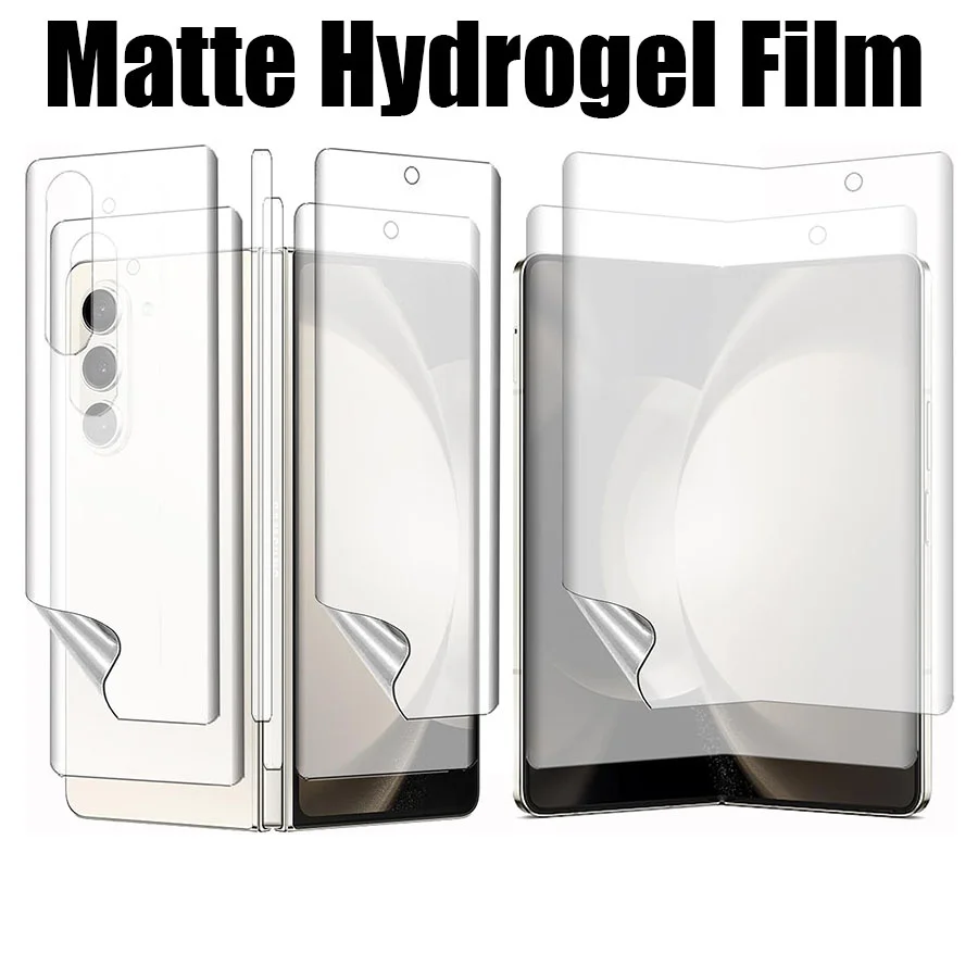 4 in1 Matte Hydrogel Film for Z Fold 5 Screen Protectors for Samsung Galaxy Z Fold 5 Outside Inside Screen Back Cover Side film