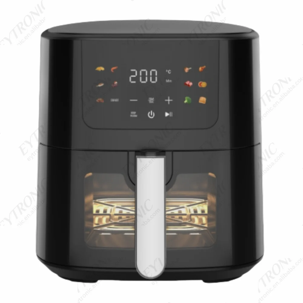 

2026 Multi-functional modelNew Design Oil Free 5L Air Fryer Cook and Baker Salmon Kitchen Appliances Digital Air Fryer