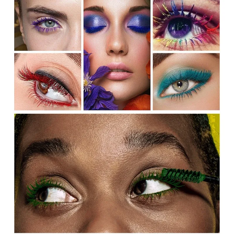 ชุดมาสคาร่า 6 ชิ้น กันน้ำ ไม่เลอะ เพิ่มความยาว เพิ่มวอลลุ่ม งอนสวย สำหรับแต่งหน้าบนเวทีงานเทศกาล ติดทนนานตลอดวัน