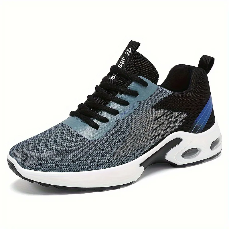 Men's Spring Casual Running Shoes Fashion Soft Sole Sports Sneakers Woven Upper Flying Stitch Design for Comfortable Footwear image 6