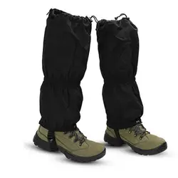 1 Pair Leg Gaiters with Zipper Adjustable Water-Resistant Waterproof Snow Boot Gaiters Leg Guards for Hunting Climbing Keep Warm