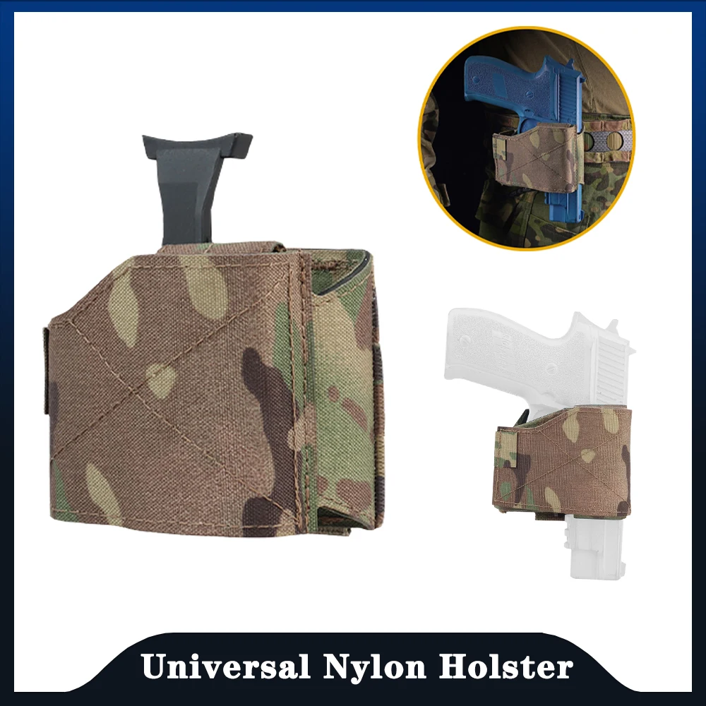 Tactical Hunting Release Holster Suitable For MOLLE Plate Carrier And Tactical Belt，Gunnery Exercise Activity Handgun Equipment