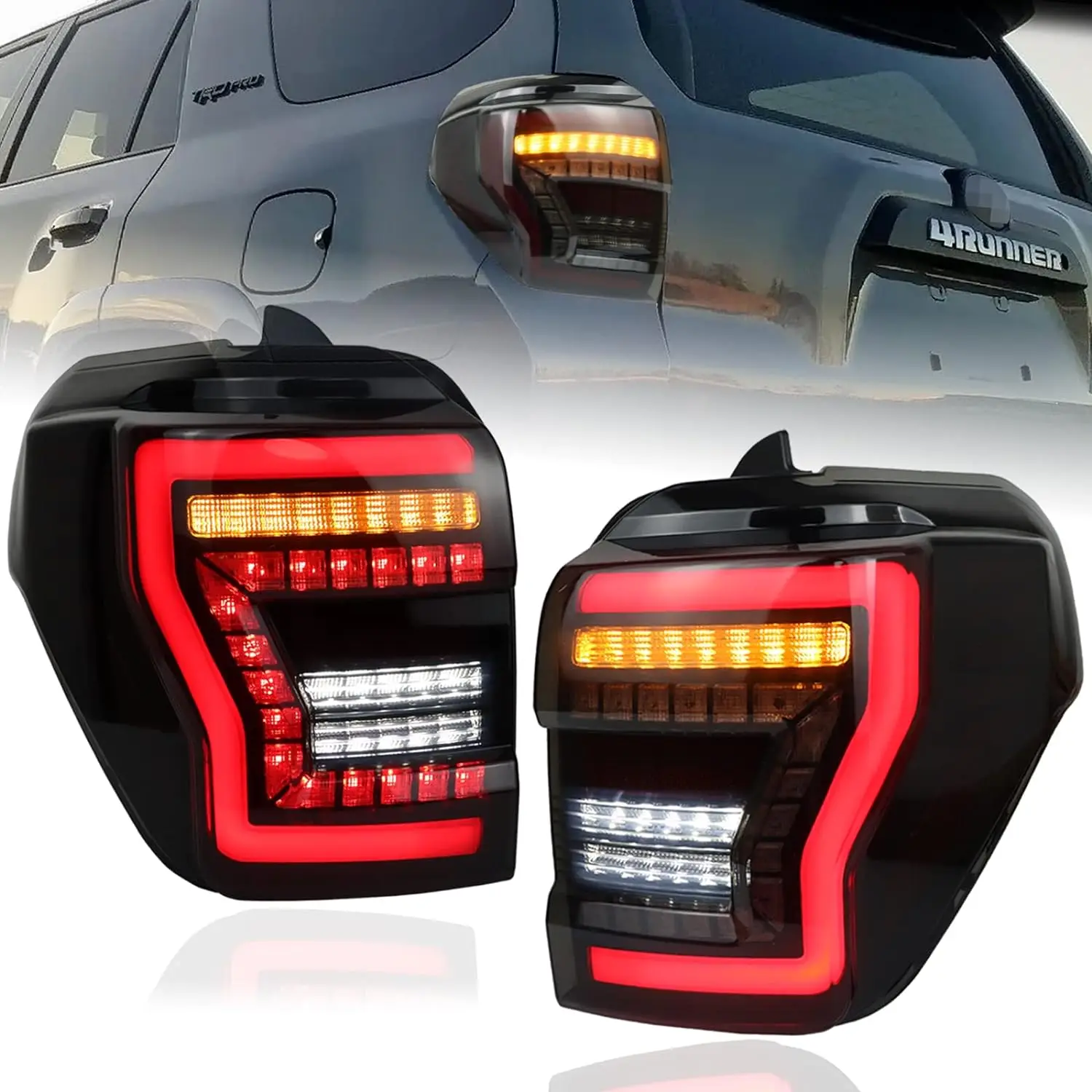 

LED Pair Taillights For Toyota 4Runner 4 Runner 5th Gen 2010 2011 2012 - 2023 N280 Taillamp Rearview Tail Light Rear Brake Lamp