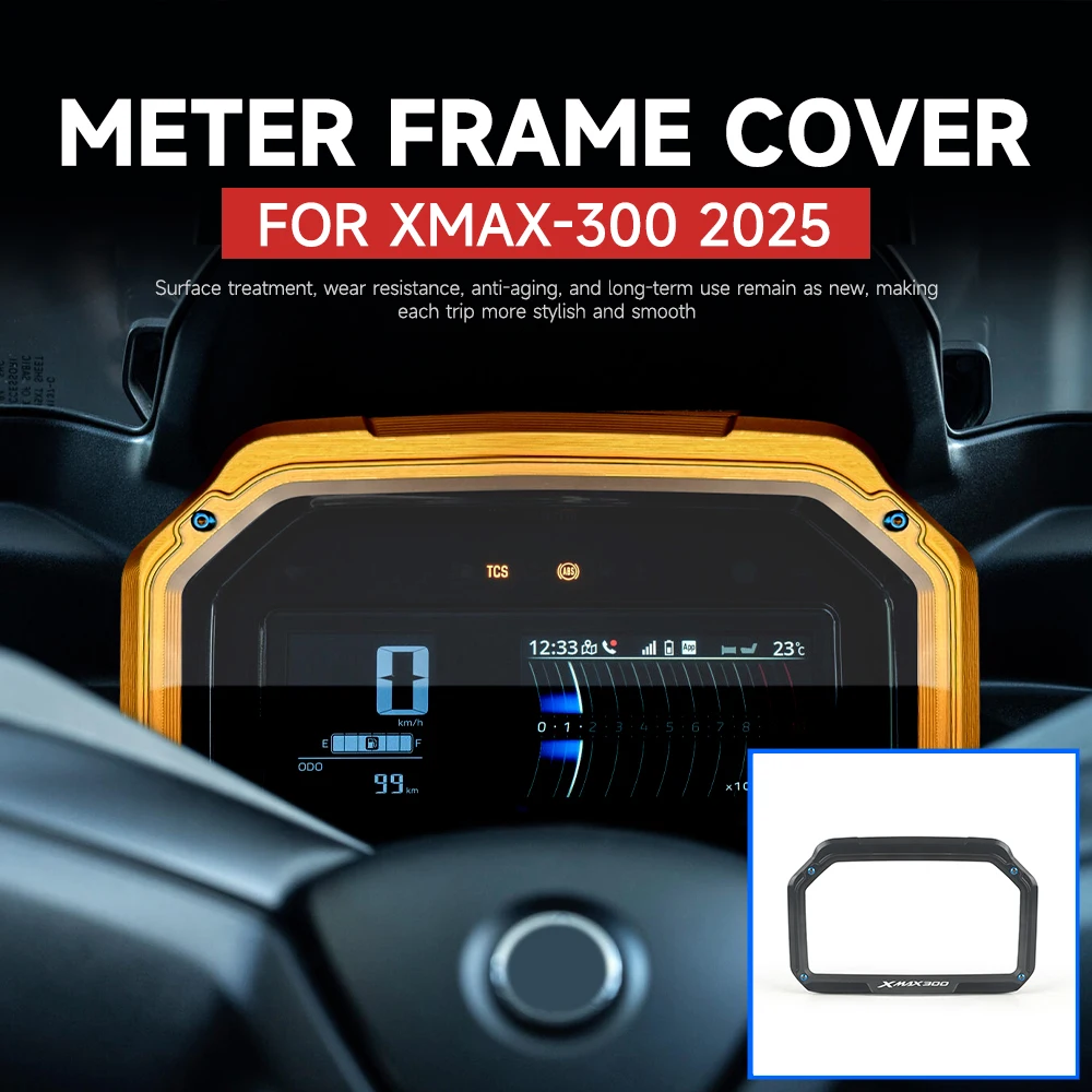 

Крышка приборной панели мотоцикла, защитная пленка для экрана, алюминиевая защитная пленка для экрана, рамка для XMAX-300 XMAX 300 2025-