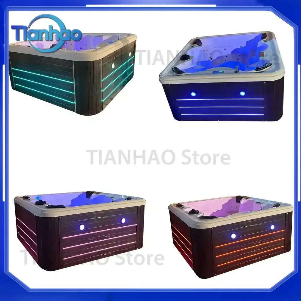 Deluxe Balboa System Hot Tub for 6 Persons for Z Series Outdoor Acrylic Swim SPA with Jacuzzi Party Bathtub Featuring TV