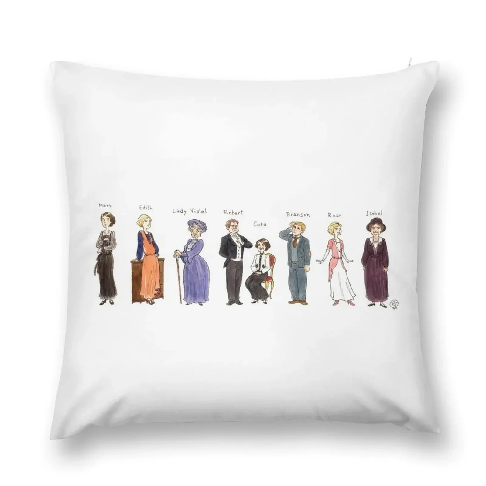 

Downton-upstairs Throw Pillow Sofa Pillow Cover christmas ornaments 2025 pillows decor home pillow