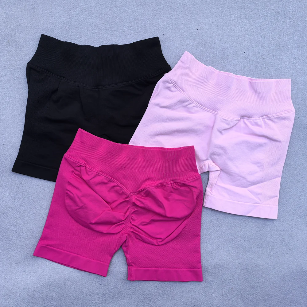 4.5 "سراويل سلس مضلع اليوغا السراويل النساء فليكس قطب بوم رياضة السراويل الغنيمة تشغيل قصيرة بعقب رفع تجريب السراويل