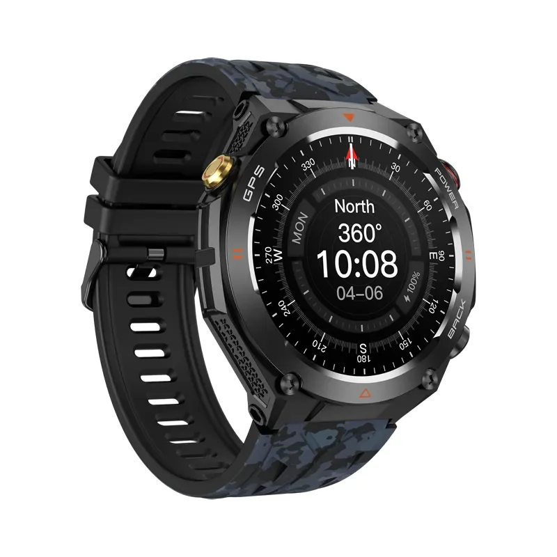 

YTGEE KC82 Смарт-часы IPS 650 мАч Спортивный GPS-трекер сна для занятий спортом на открытом воздухе Силикагелевый ремешок Напоминание о вызове Циферблат Вызов Календарь Новый