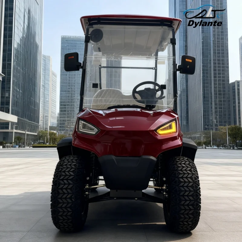 High Comfort 2 Seater Luxury Lithium Battery 4KW Motor Golf Cart 120 km Traveling Range 30% Climbing Capacity Electric Golf Cart