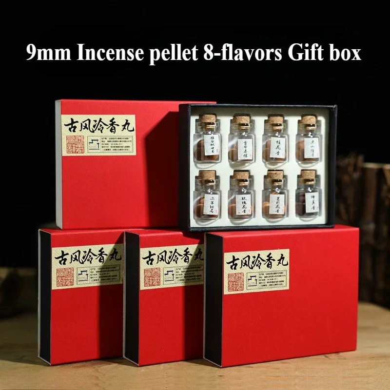 

9mm Incense Pellet 8 Flavors Gift Box Home Indoor/study/office/Car Interior/sachet Purify The Air/remove Odors Aromatherapy