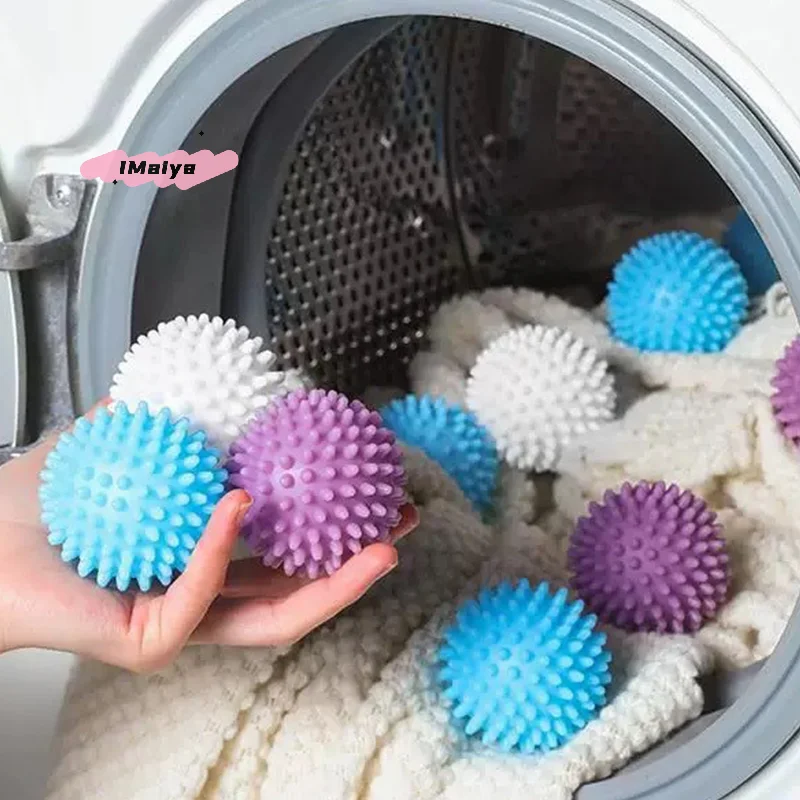 M-5pcs TPR Anti Winding Laundry Ball Circular Pure White Magic Cleaning Drum Washing Machine For Dirt Removal And Knotting