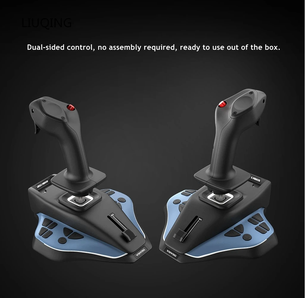 For  X-Plane MSFS2020 P3D Simulation，Winwing URSA MINOR Airline Joystick L Captain/ R First Officer Version Flight Simulator