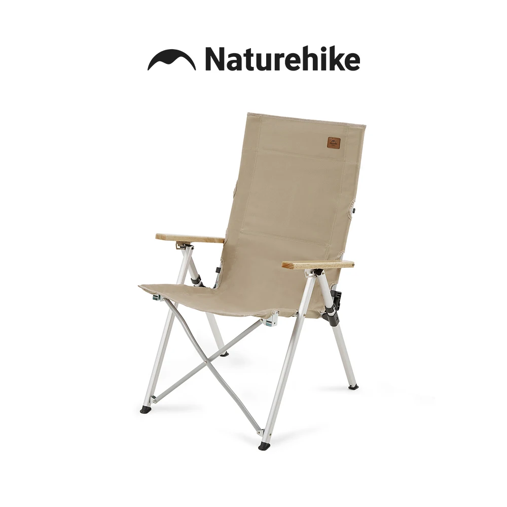Naturehike 2026 New L06 Camping Lying Chair Quick Set Portable High Back Fishing Chair Adjust 140Kg High Load Picnic Chairs