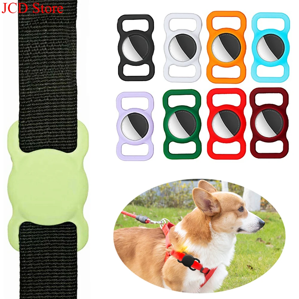Silicone Protective Sleeve For Apple Airtags Pet Dog Cat Positioning Tracker Collar Cover Anti-lost Protective Case