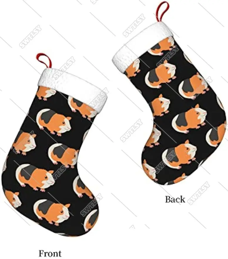 Guinea Pig Christmas Stocking Holiday Fireplace Hanging Sock Xmas Stockings Classic Decoration