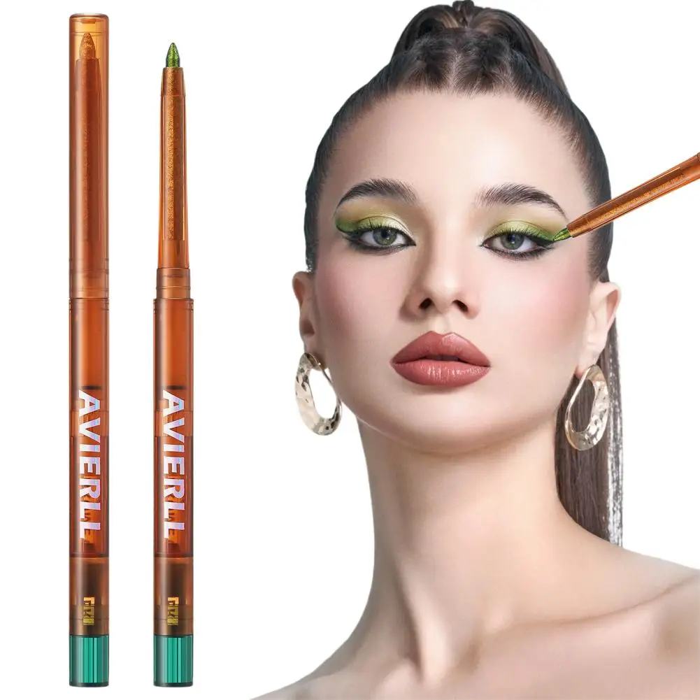 6 Farben Glitzer-Eyeliner, mehrfarbige Optionen, Glitzer-Eyeliner, geeignet für Halloween- und Weihnachtsmake-up, Augen-Make-up I3H8