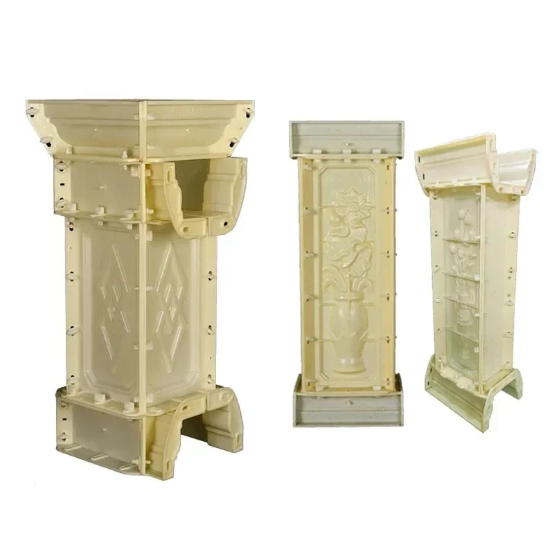 European Roman Column Mold Villa Line Handrail Balcony Guardrail Cast-in-place Vase Column Cement Railing Mold Outdoor Mold