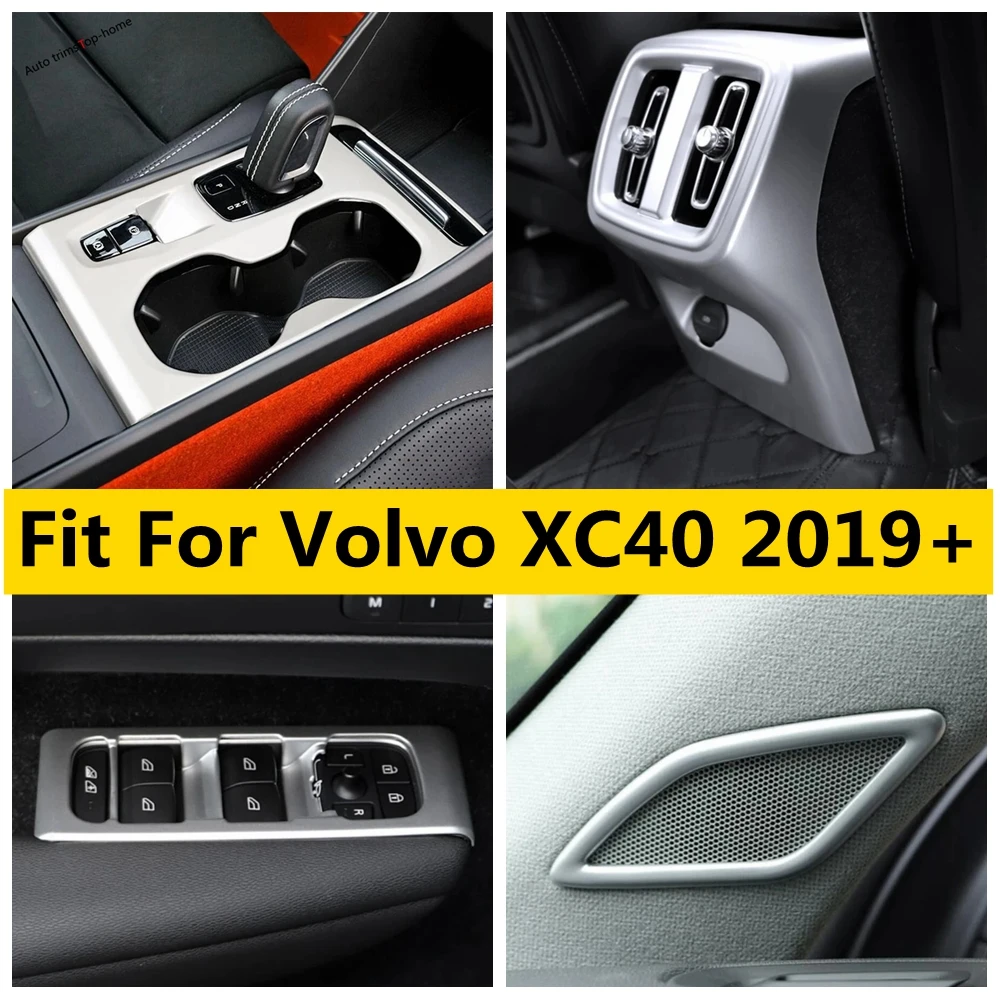 

Water Cup Holder / Air Conditioning Vent AC Outlet / Window Lift Button / Pillar A Speaker Cover Trim For Volvo XC40 2019 - 2023