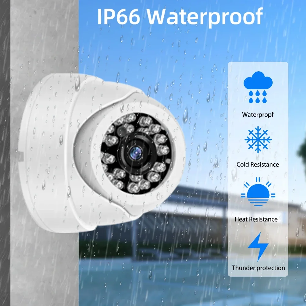 Motion Detect CCTV Camera Security System Kit 4K 8MP 8CH 10CH POE NVR Kit Outdoor Video Surveillance IP Dome Camera System Set