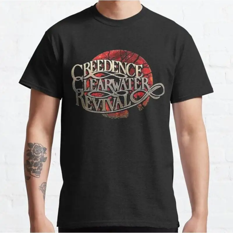 

Классическая футболка Creedence Clearwater Revival John Fogerty CCR Country Rock Music