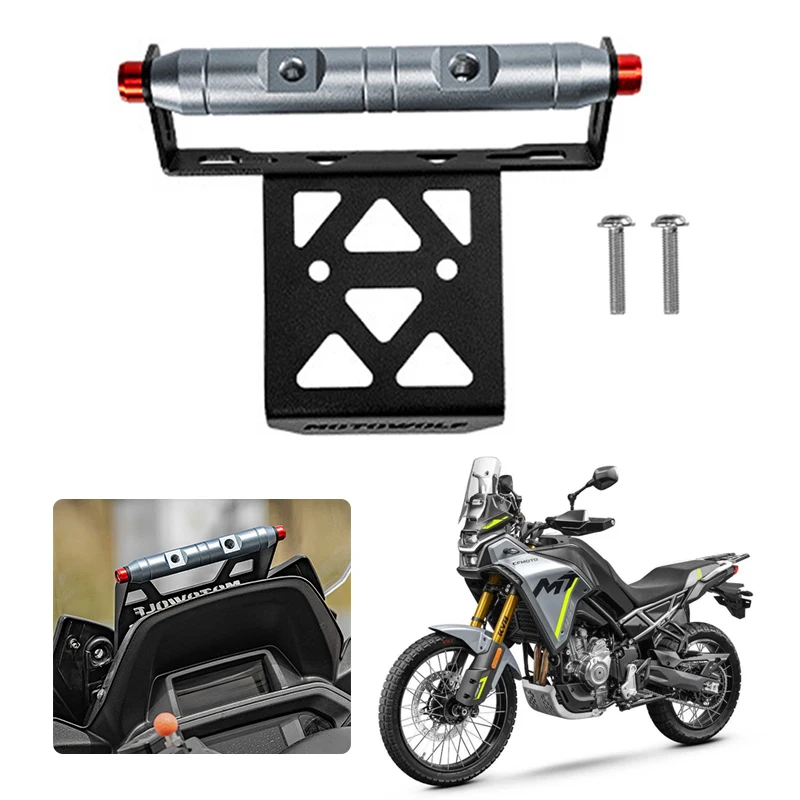 

Аксессуары для мотоциклов CFMOTO 450 MT, алюминиевый держатель для телефона с ЧПУ, GPS, подставка для навигации, новый удлинительный кронштейн 450 MT 2024 2025