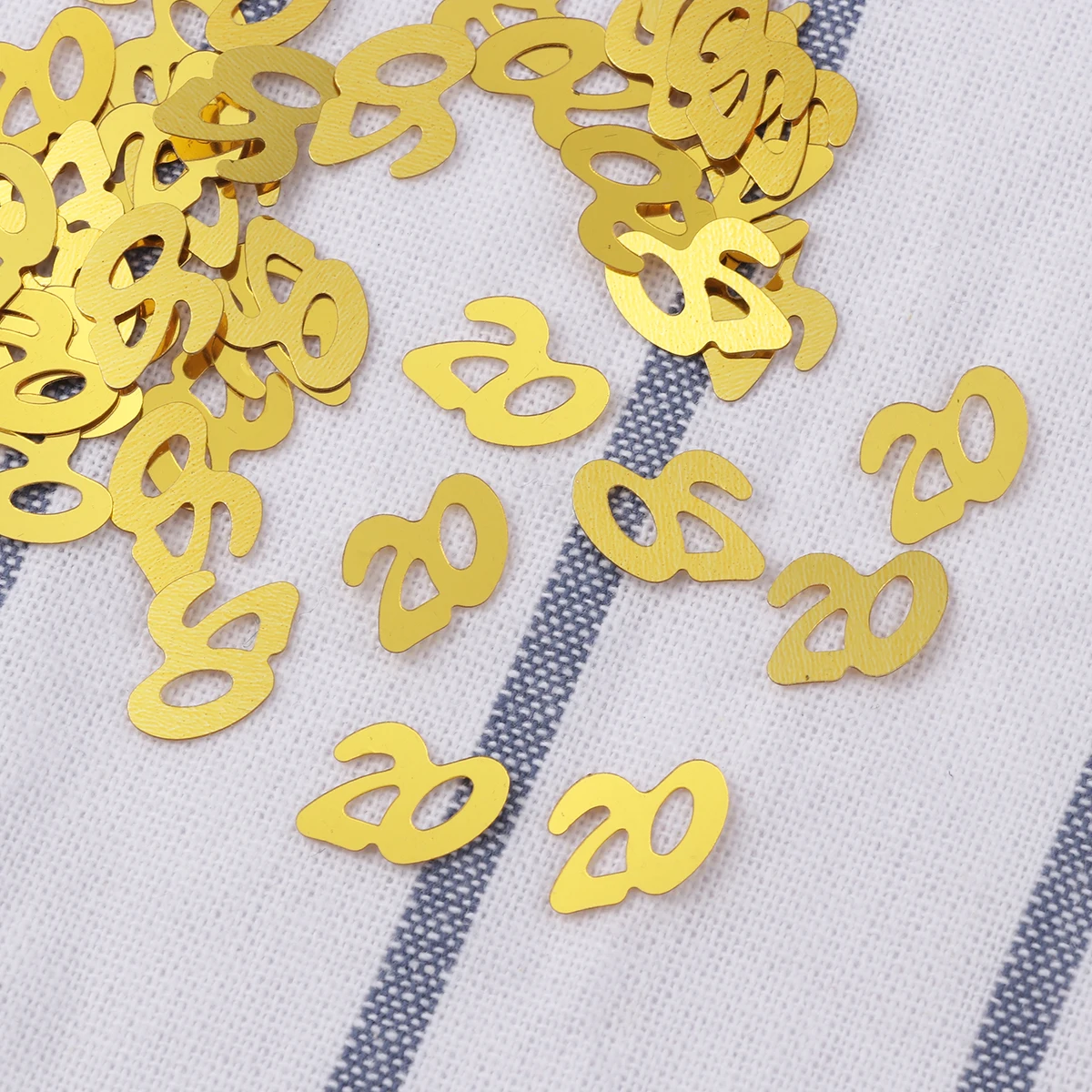 

1200 Pcs Sequin Confetti Happy Birthday Decorations Anniversary Babyparty Letter Paper Foil for Table