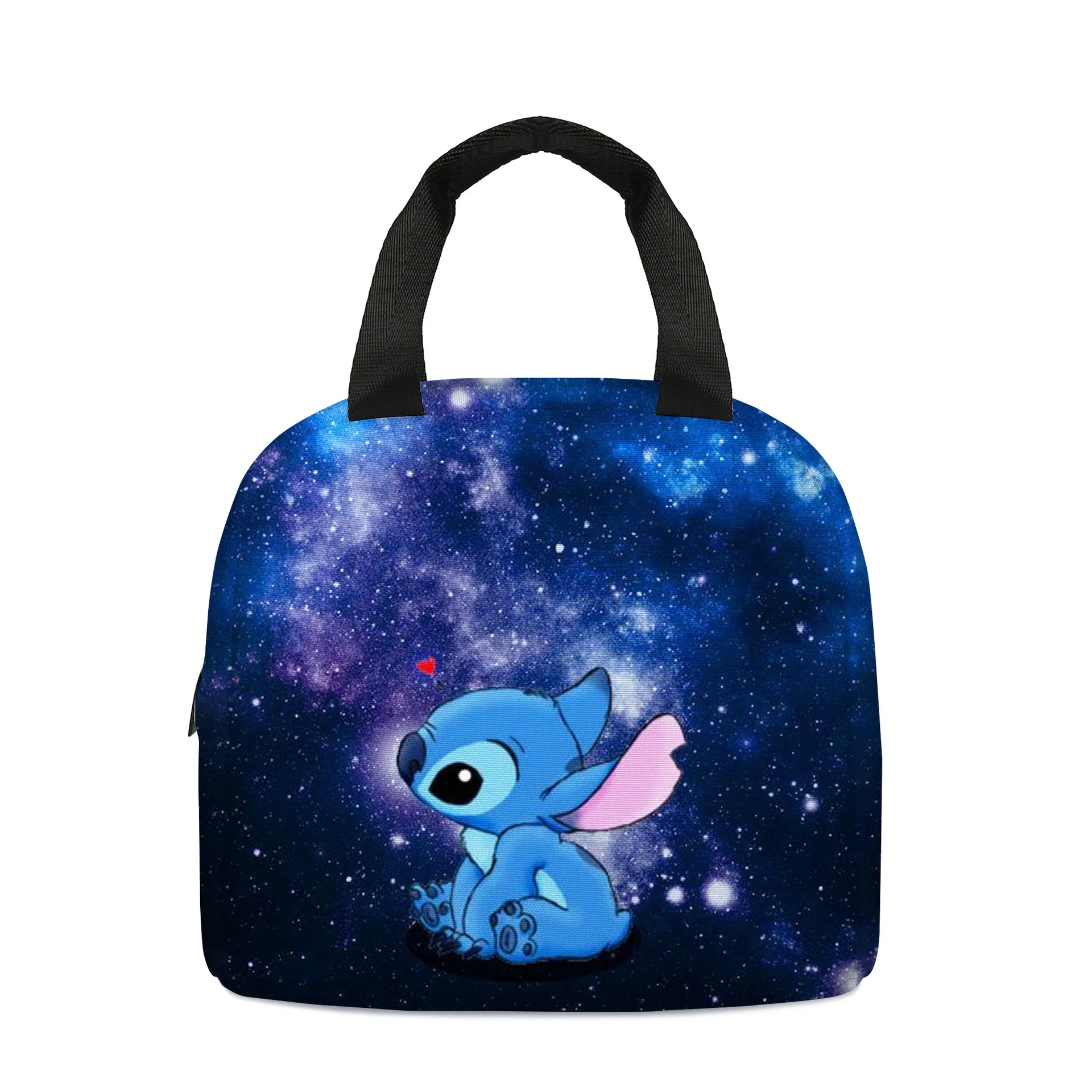 Disney Anime Lilo&Stitch Insulated Lunch Box Cartoon Stitch Waterproof Cooler Handbag Bento Bag Lunch Container Food Storage Bag