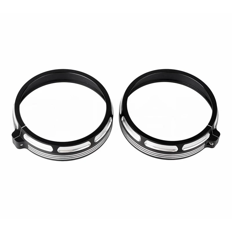 Aluminum Protective Frame For Harley Gliding Trip Electra Street 2PCS 4.5-Inch Fog Light Cover Auxiliary Headlight Cover-L94A