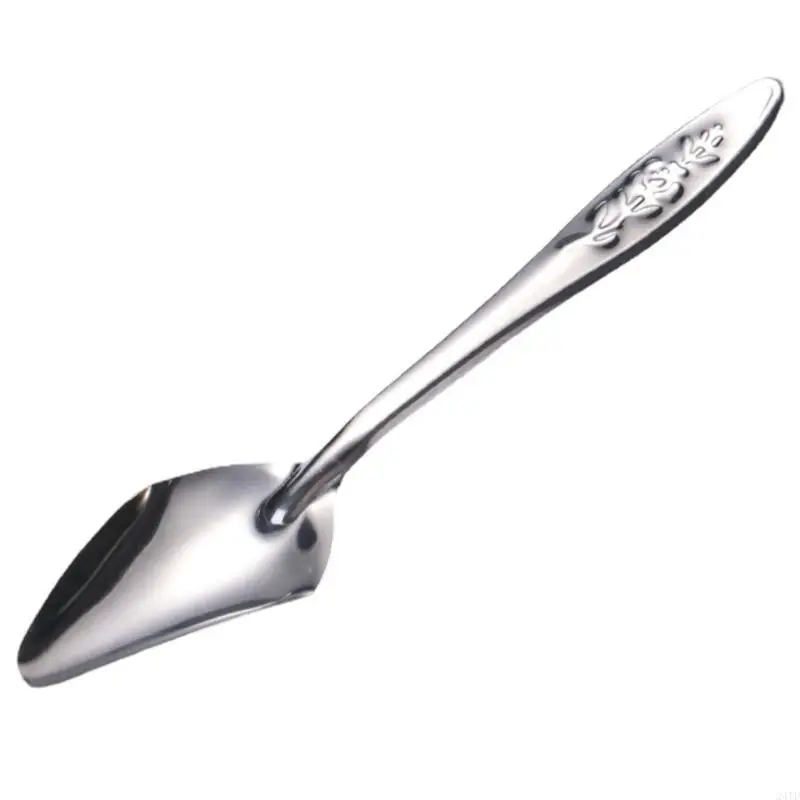 24TD 10Pcs Baby Bird Parrot Feeding Spoons Water Milk Hand Feeder Spoon Stainless Steel Feeding Spoons for Newborn Birds