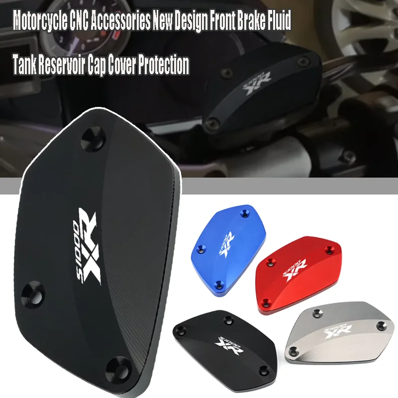 

Moto Accessories For BMW S1000XR S 1000XR 2019-2025 CNC Front Brake Fluid Tank Reservoir Cap Cover Protection