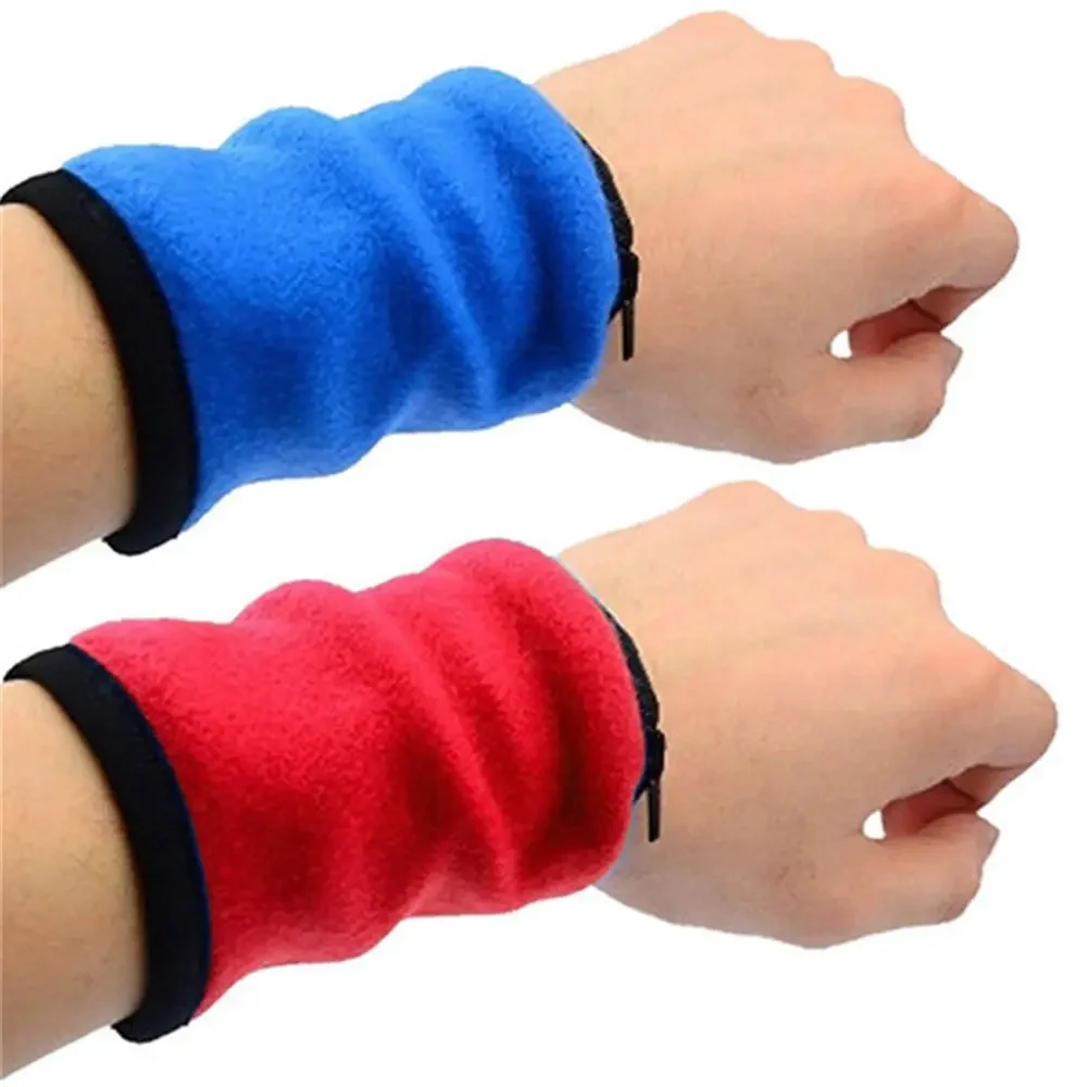 Mini Wrist Wallet Key Pouch Band Fitness Sports Zipper Wristband Running Gym Cycling Safe Coin Purse Cotton Wrist Bag Men Women image 2