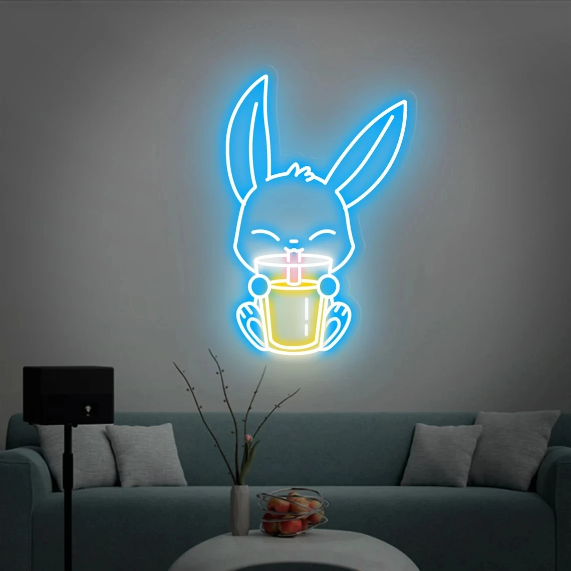 

Rabbit Milk Tea Neon Sign Bunny Neon Sign Milk Tea Store Neon Sign Bedroom Wall Decor Neon Sign