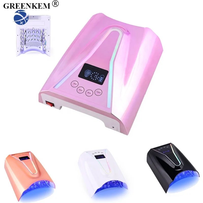 

128W High-power Portable Infrared Induction Nail Phototherapy Lamp LED Purple Light Nail Nryer 45pcs LED Beads Nail UV Lamp