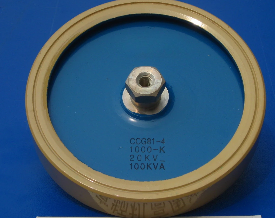 CCG81-4 1000PF 1000-K 20KV 100KVA High Voltage Plate Ceramic Porcelain Capacitors