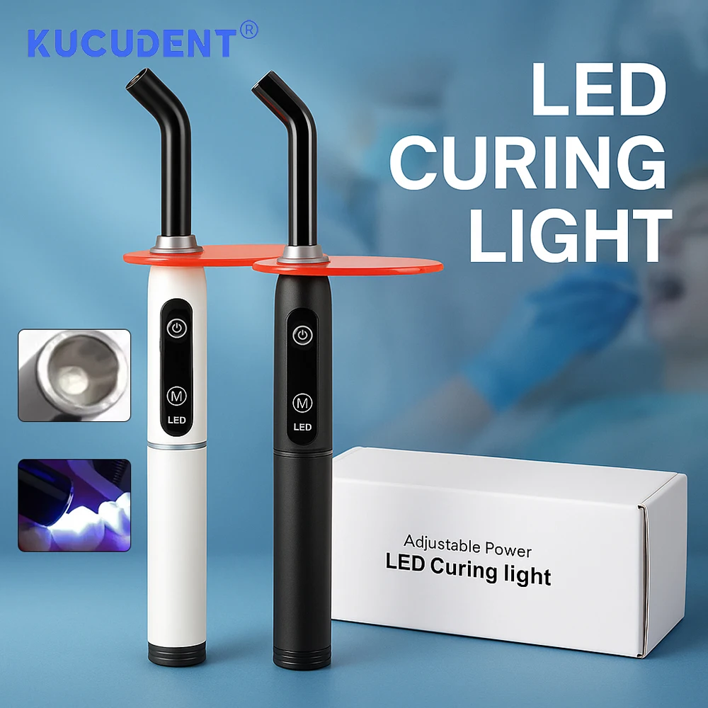 Стоматологическая светодиодная лампа для лечения, беспроводная вилка США/ЕС, 1200-2000 мВт/см2, УФ-отверждаемый светильник для ремонта зубов, фотополимеризация, стоматологические лампы
