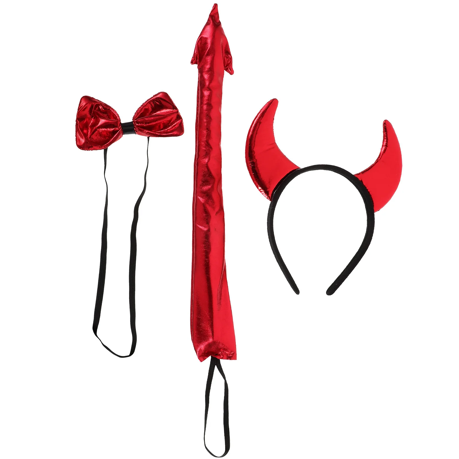 1 セット悪魔の角ヘッドバンドハロウィンコスプレアクセサリー軽量パーティードレスアップヘアフープ衣装小道具フェスティバルクリスマス
