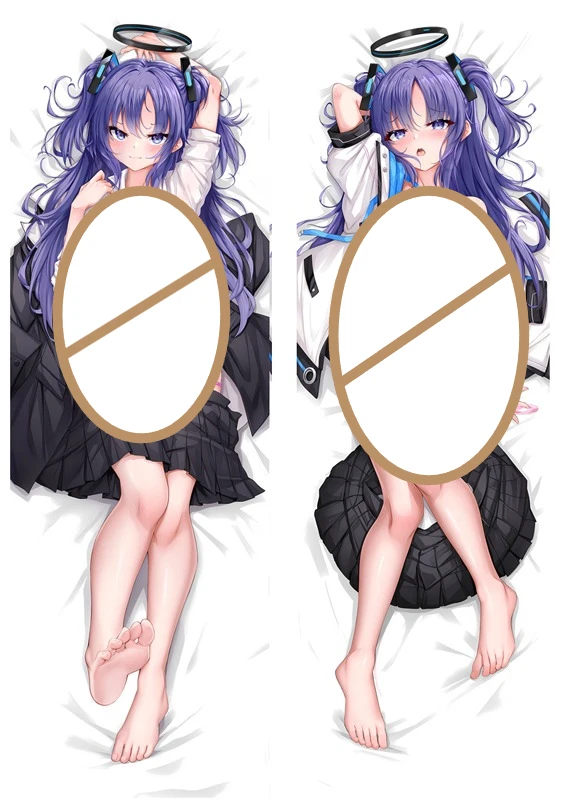

Anime Blue Archive Hayase Yuka Peachskin Dakimakura Cover Double-Sided Print Cartoon Pillowcase