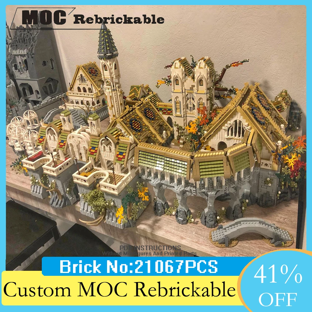 Magic Fairy Town Modular MOC Creative street view Model Building Blocks Architecture DIY Education Assembly Model Toys Gifts