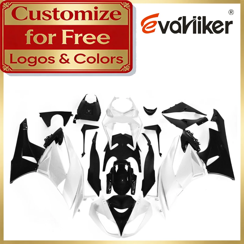 

Full Fairing Kit ZX-6R 2009 2010 2011 2012 ZX6R 09 10 11 12 ABS Plastic white Black For Kawasaki Injection Mold Custom Color