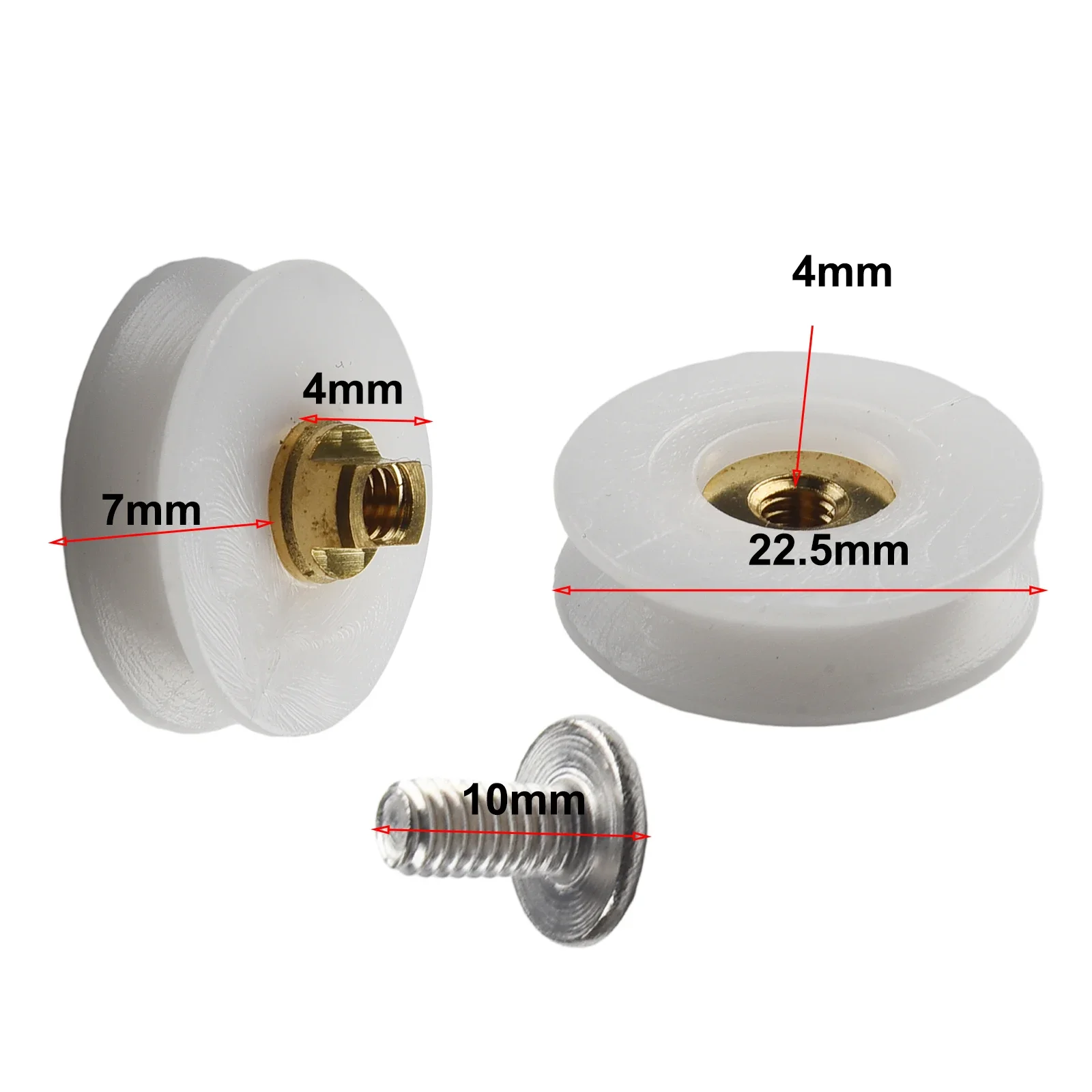 Pulley Shower Door Rollers Arc Push Glass Door Hanging Wheel Shower Pulley Sliding Door Roller Diameter 22.5mm