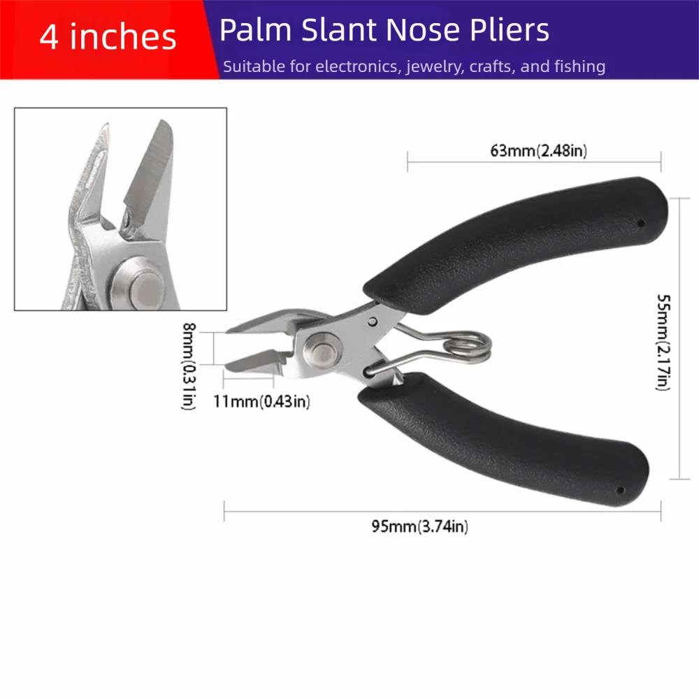 Equipment Stainless Steel Jewelry Pliers Toothless Bent Needle Long Nose Pliers Manual Sharp Mini Nose Pliers Hand Tools