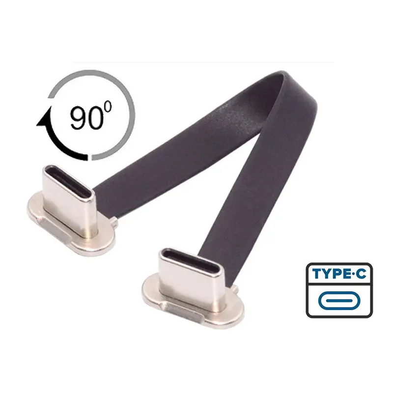 JCD USB C Type-C USB FPC Soft Flat Cable Male To Male Charging Cable Fast Charge Charging Wire Extention for Phone