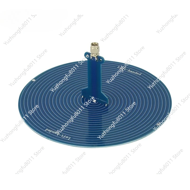 Left-handed/Right-handed Circular Polarization 15CM 610MHz-7GHz UWB Antenna Archimedes Spiral Antenna with SMA Male Connector