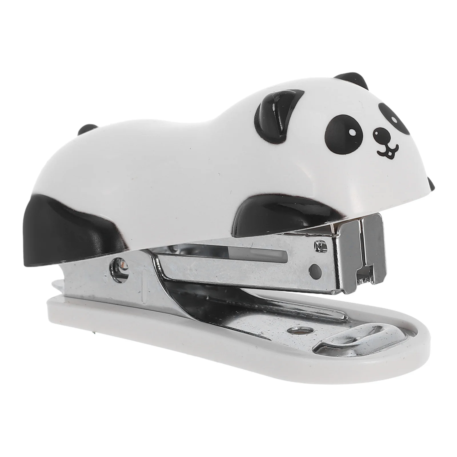 

Panda Mini Desktop Stapler Portable Lightweight Compact Office School Home Hand Stapler Cute Cartoon Stationery
