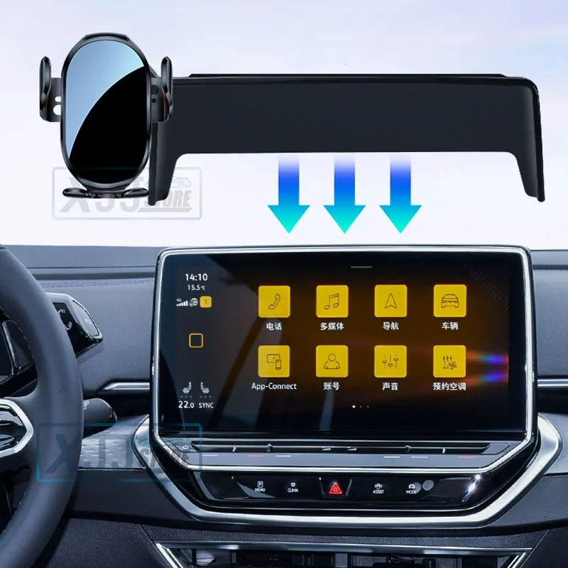

Car Navigation Screen Magnetic Phone Holder Bracket Wireless Charging Fit for Volkswagen VW ID3 ID 3 2025 2024 2024 2022 2021